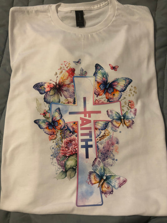 Butterfly faith tshirt