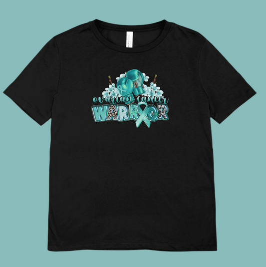 Ovarian cancer warrior T-shirt