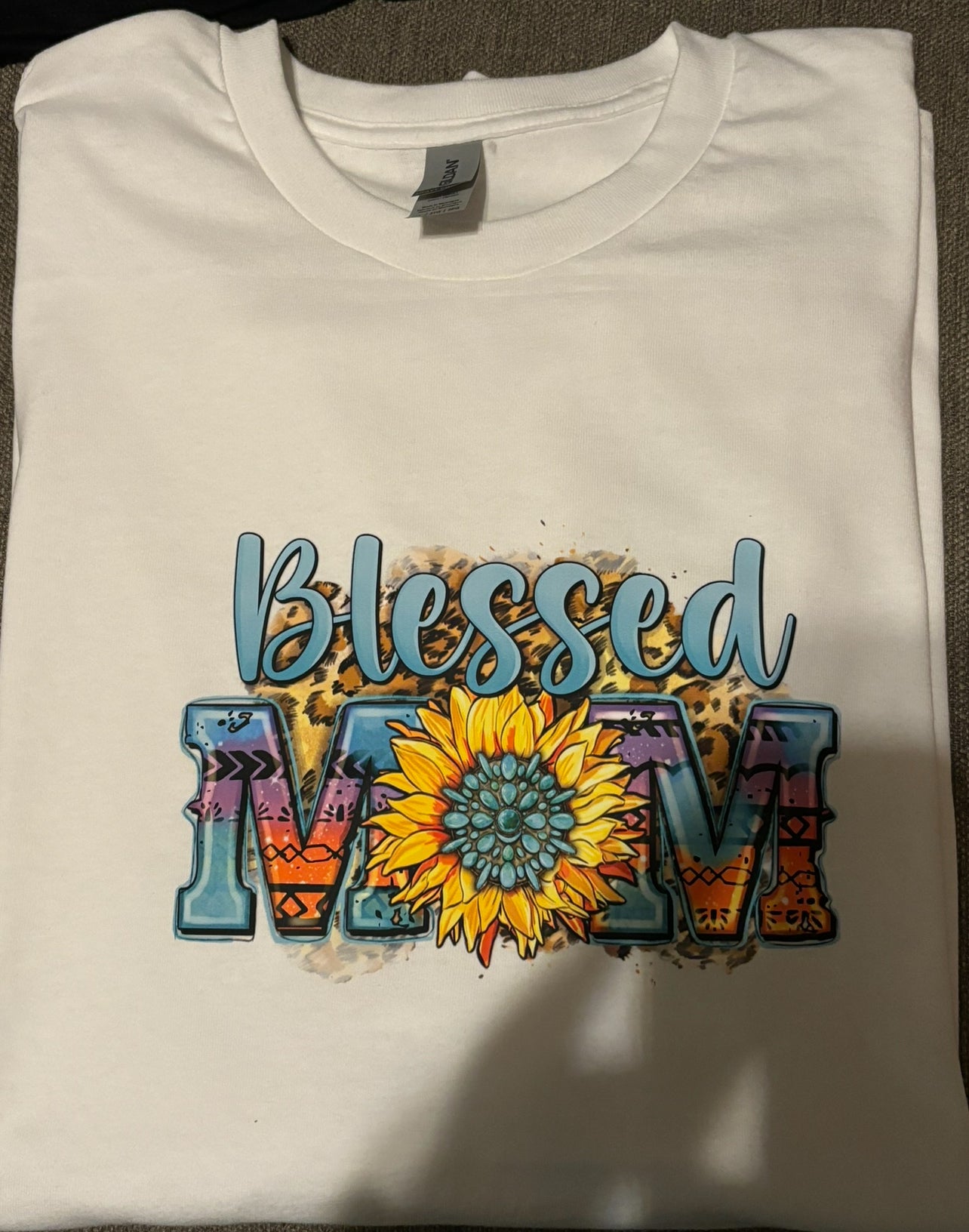 Blessed Mom Sunflower Tshirt