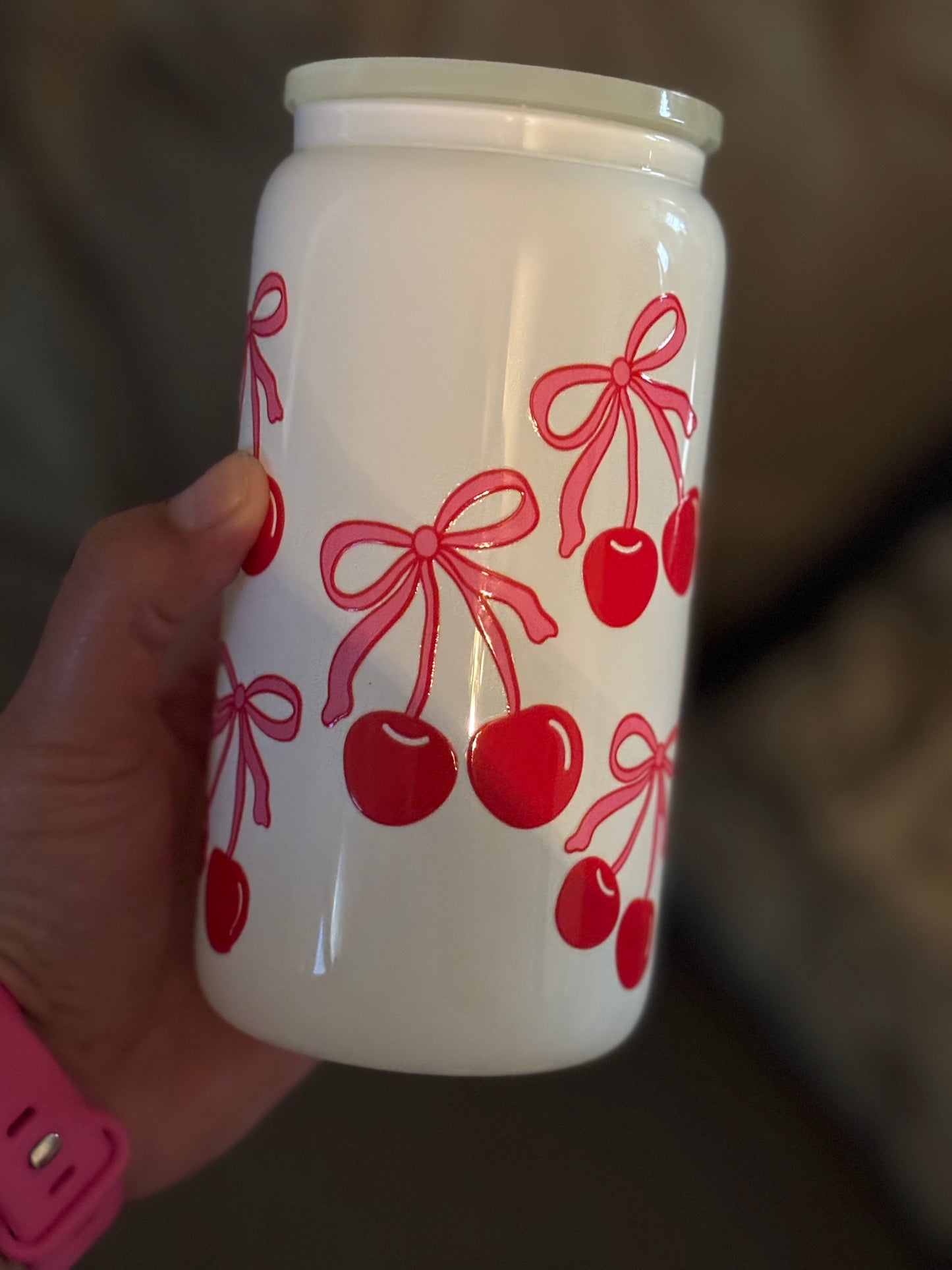 White Glass Cup