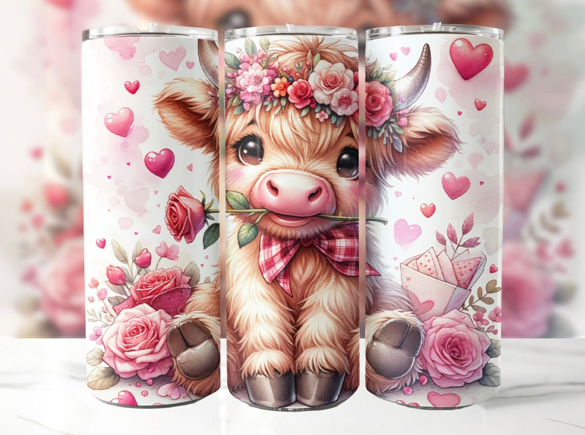 Flower Cow Tumbler