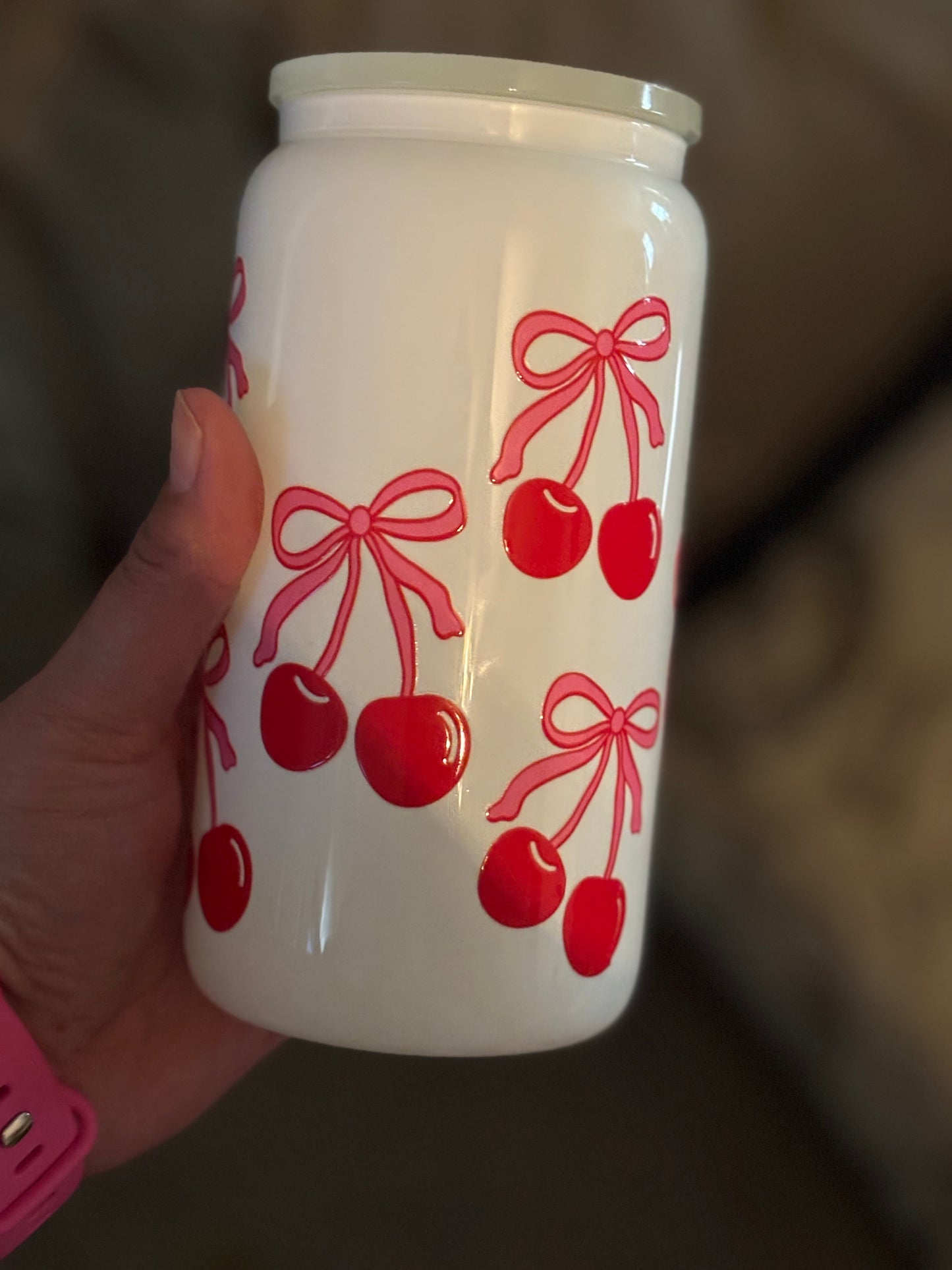 White Glass Cup