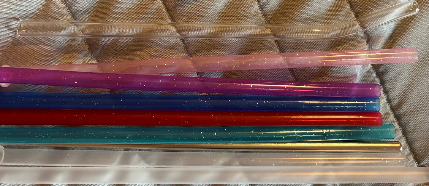 Plastic Glitter Straws