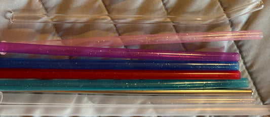 Plastic Glitter Straws