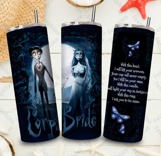 Corpse bride 20 oz tumbler