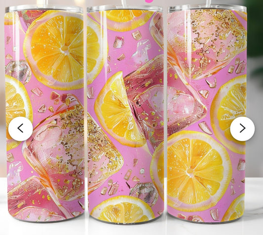 Lemon & ice 20 oz tumbler